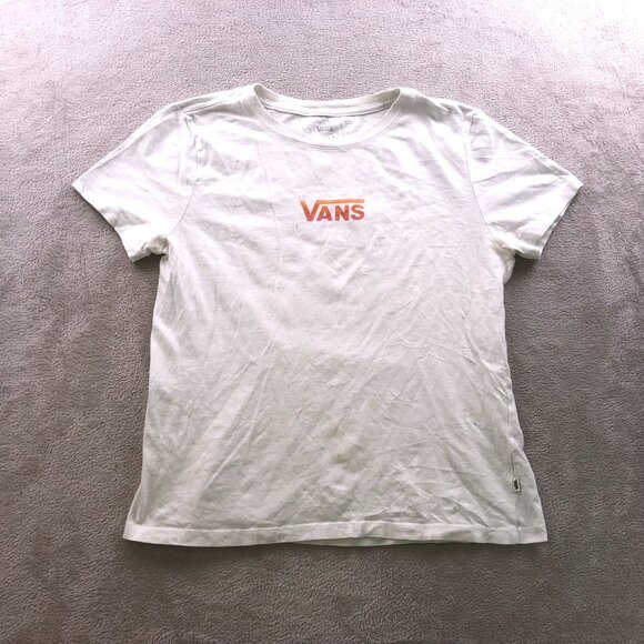Vans Mens T-Shirt Medium Classic White Graphic Tee Short Sleeve Crew Neck Casual - Picture 8 of 9